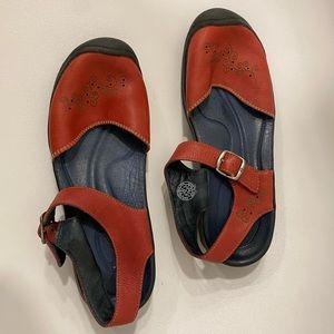 Keen Mary Jane - Women’s Red Leather Sandals